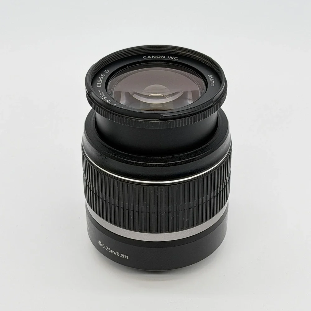 Canon EF-S 18-55mm f3.5-5.6 IS Zoom Lens with Image Stabilizer 58mm Black